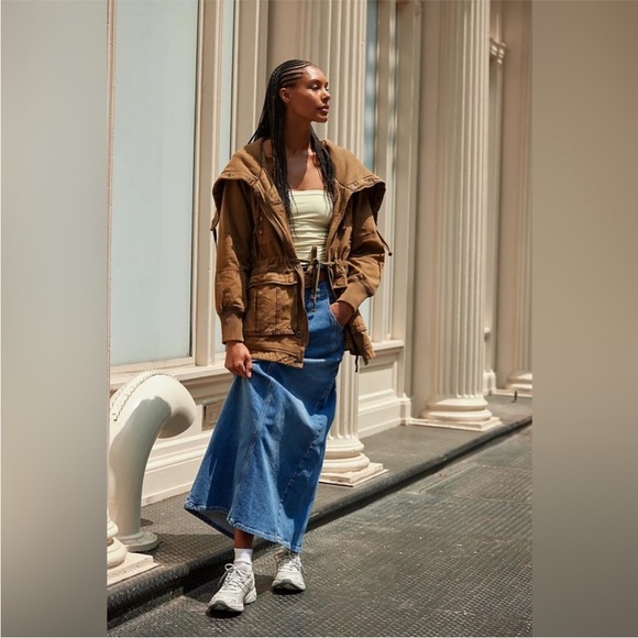 We The Free Jackets & Blazers - Free People Surplus Future Parka In Olive Night Size Small NWT